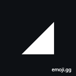 Black Lower Right Triangle Symbol