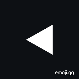 Black Medium Left-Pointing Triangle Centred Symbol