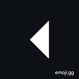 Black Medium Left-Pointing Triangle Symbol