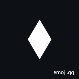 Black Medium Lozenge Symbol