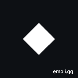 Black Medium Small Diamond Symbol