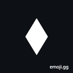 Black Medium Small Lozenge Symbol