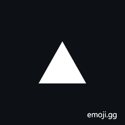 Black Medium Up-Pointing Triangle Centred Symbol