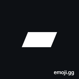 Black Parallelogram Symbol