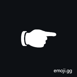 Black Right Pointing Backhand Index Symbol