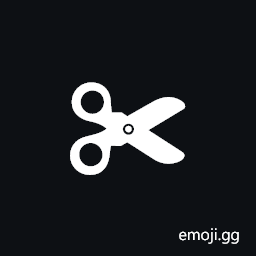 Black Safety Scissors Symbol