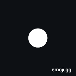 Black Slightly Small Circle Symbol