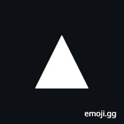 Black Up-Pointing Isosceles Right Triangle Symbol