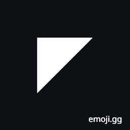 Black Upper Left Triangle Symbol