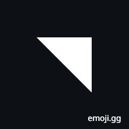 Black Upper Right Triangle Symbol