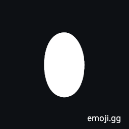 Black Vertical Ellipse Symbol