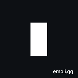 Black Vertical Rectangle Symbol