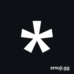 Bold Five Spoked Asterisk Symbol