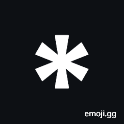 Bold Six Spoked Asterisk Symbol