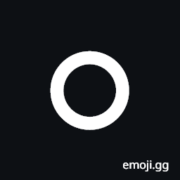 Bold White Circle Symbol