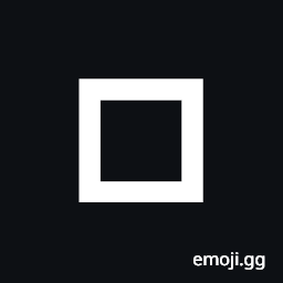 Bold White Square Symbol