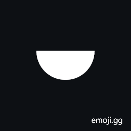Bottom Half Black Circle Symbol