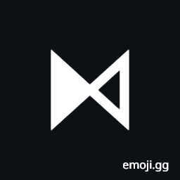 Bowtie with Left Half Black Symbol