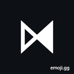 Bowtie with Right Half Black Symbol