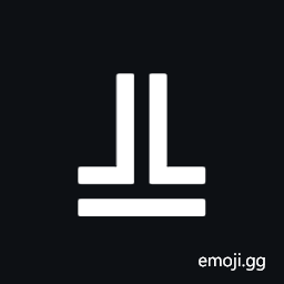 Box Drawings Double Up and Horizontal Symbol