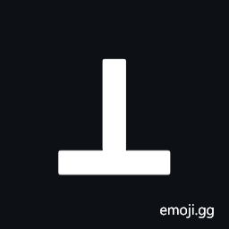 Box Drawings Heavy Up and Horizontal Symbol