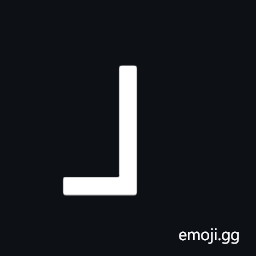 Box Drawings Light Up and Left Symbol