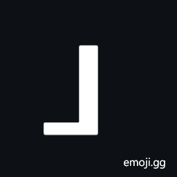 Box Drawings Up Heavy and Left Light Symbol