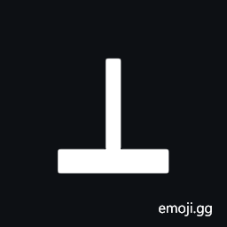 Box Drawings Up Light and Horizontal Heavy Symbol