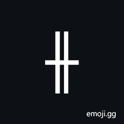 Box Drawings Vertical Double and Horizontal Single Symbol