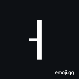 Box Drawings Vertical Heavy and Left Light Symbol