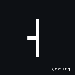 Box Drawings Vertical Light and Left Heavy Symbol