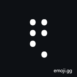 Braille Pattern Dots-123458 Symbol