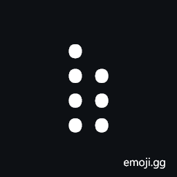 Braille Pattern Dots-1235678 Symbol