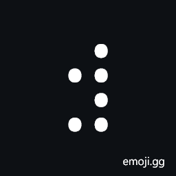 Braille Pattern Dots-245678 Symbol