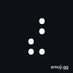 Braille Pattern Dots-34578 Symbol