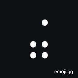 Braille Pattern Dots-34678 Symbol