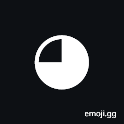 Circle with All But Upper Left Quadrant Black Symbol
