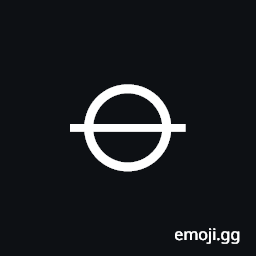 Circle with Horizontal Bar Symbol