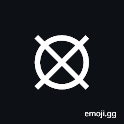 Circle with Superimposed X Symbol