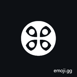 Circled Cross Formee With Four Dots Symbol