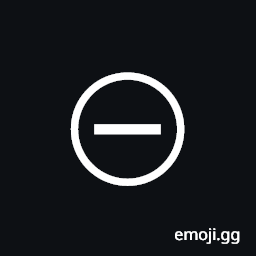 Circled Dash Symbol