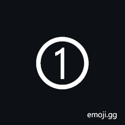 Circled Digit One Symbol