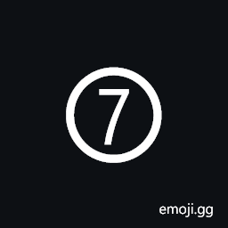 Circled Digit Seven Symbol