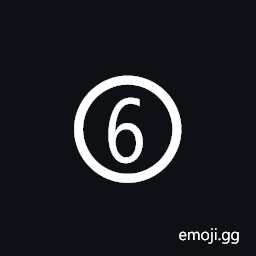 Circled Digit Six Symbol