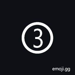 Circled Digit Three Symbol