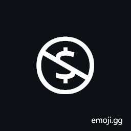 Circled Dollar Sign With Overlaid Backslash Symbol
