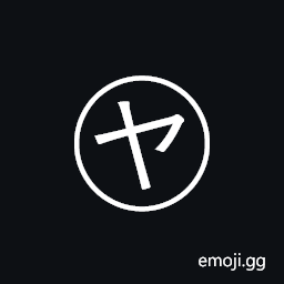 Circled Katakana Ya Symbol