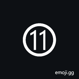 Circled Number Eleven Symbol