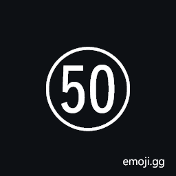 Circled Number Fifty Symbol