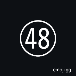 Circled Number Forty Eight Symbol
